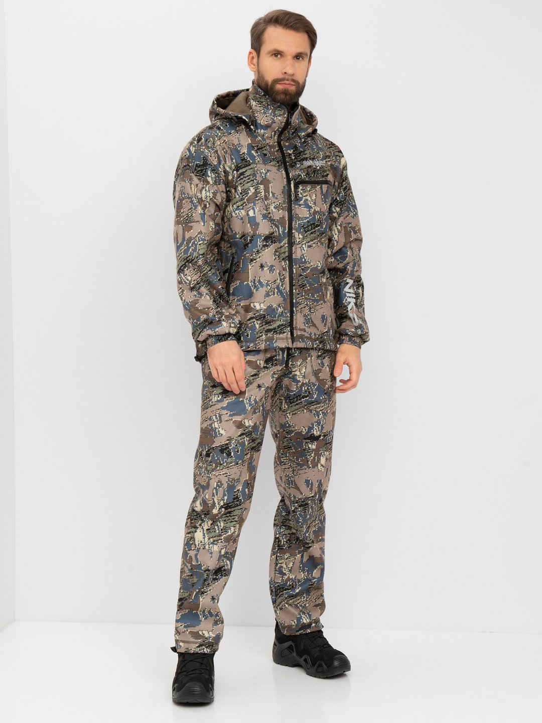 Костюм демисезон. Huntsman Никс-Люкс цв. Лабиринт ткань Alova windblock р. 52-54 рост 182-188