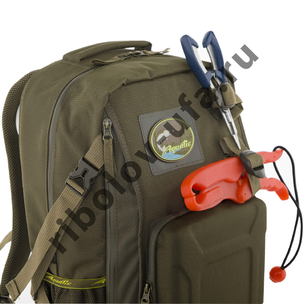 Рюкзак Aquatic РК-02Х рыболовный с коробками Fisherbox (хаки)