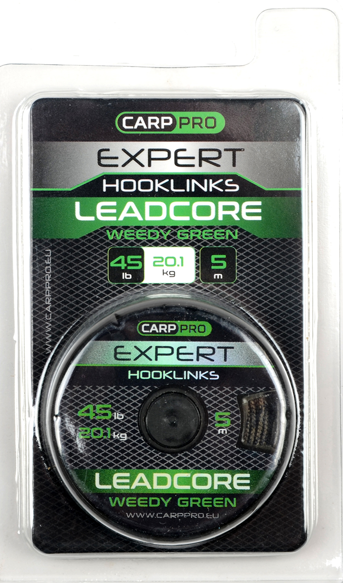 Лидкор Carp Pro зеленый 5 м, 45lb