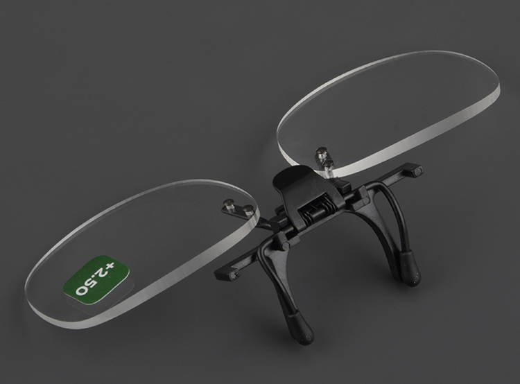 Накладки на очки с диоптриями Flip & Focus magnifier clips onto regular eyeglass +2.50