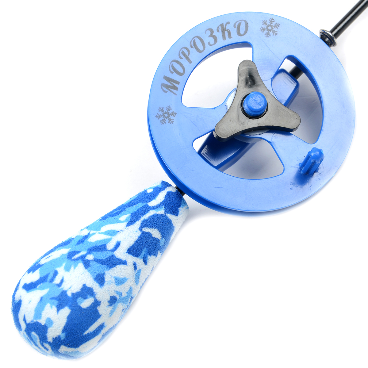 Удочка зимняя Морозко капелька камуфляж/синий