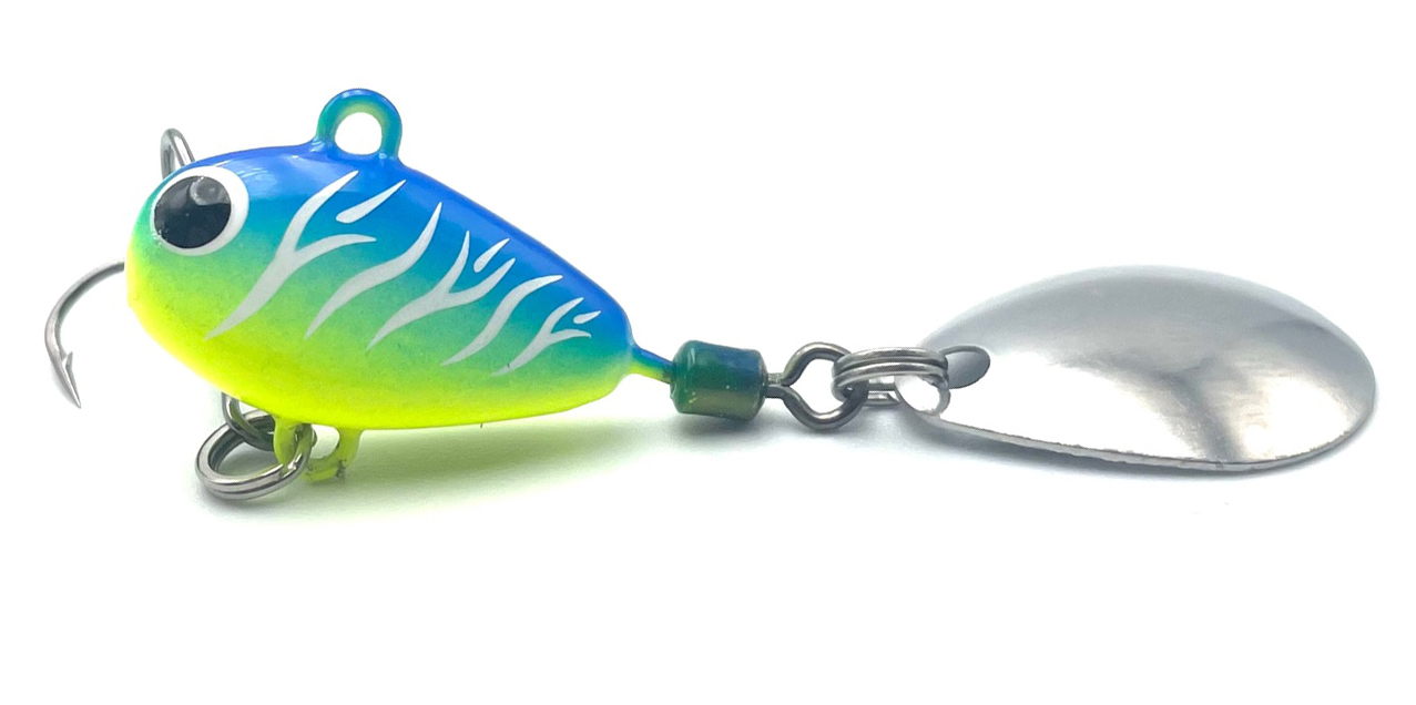 Тейл-спиннер UF Studio Hurricane 10гр. 20мм. кр. тройник №10, цв. Ice Tiger