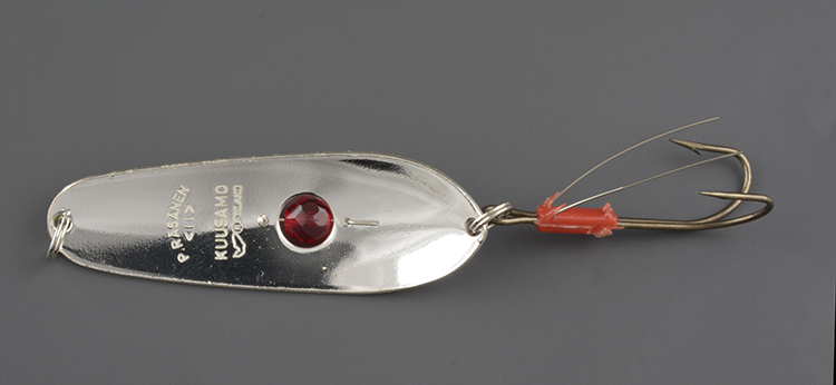 Блесна колеб. Kuusamo Rasanen 70/20 (бусинка, незацеп.) BL/Ye-S