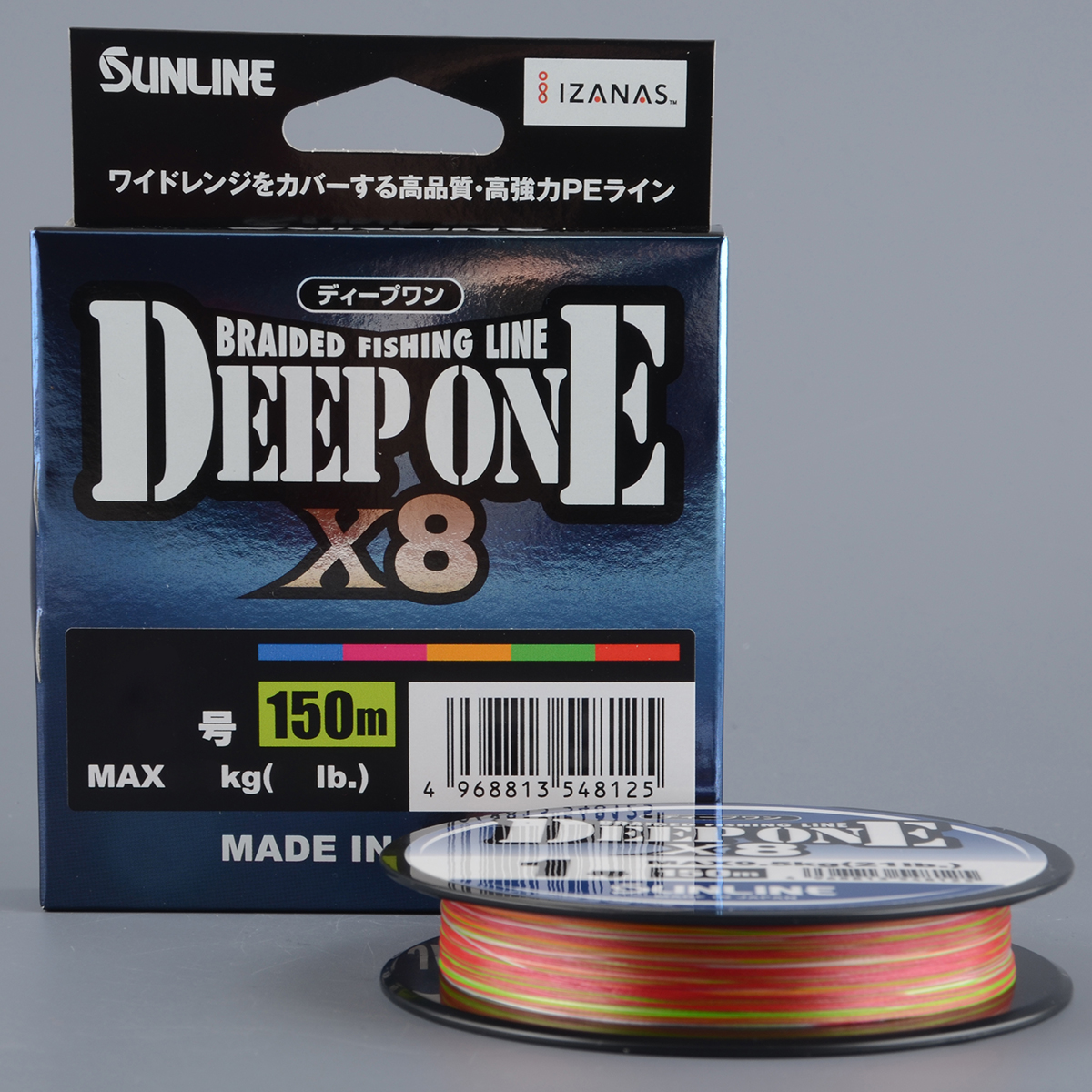Шнур плетёный Sunline Deep One HG PEx8 150m Multicolor #0.6/ 14lb 6,4кг