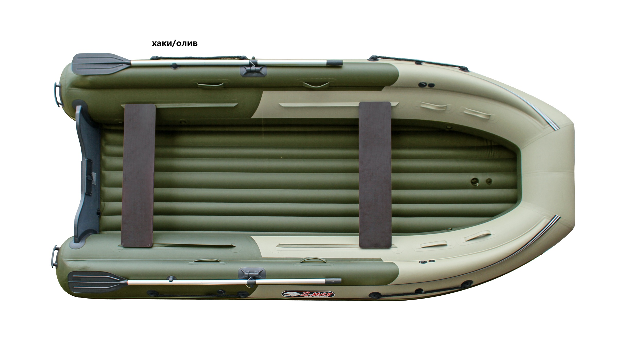 Лодка Reef 370 Fi нд Triton S Max цв. хаки-олива