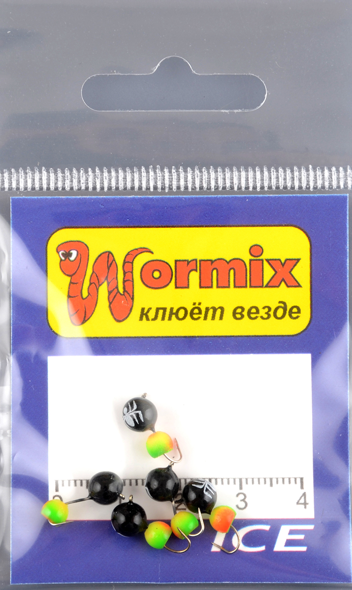 Мормышка Wormix материал WCP 53 Дробь черный d.5мм 1гр 