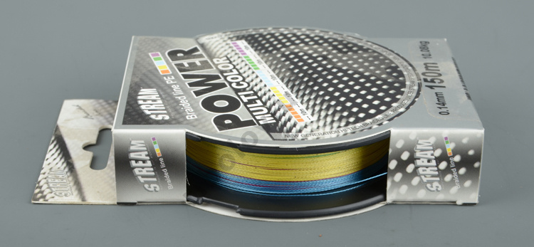 Шнур плетёный Stream Power Multicolor 150м, 0.18мм 309-180