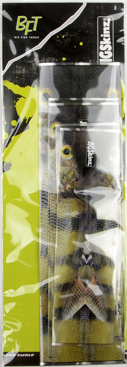Термоусадочная пленка Strike Pro BFT JigSkinz для обновления приманок, 3 размера, 6 шт., цв. Окунь