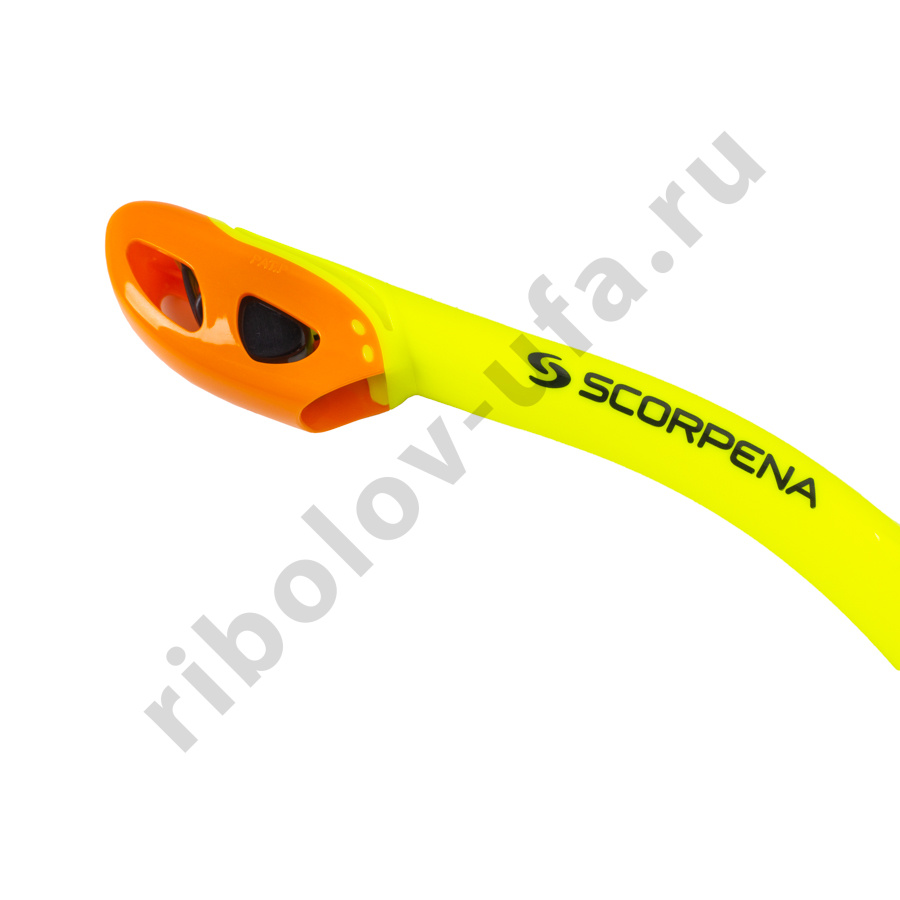 Трубка Scorpena K4 c двумя клапанами, желтая