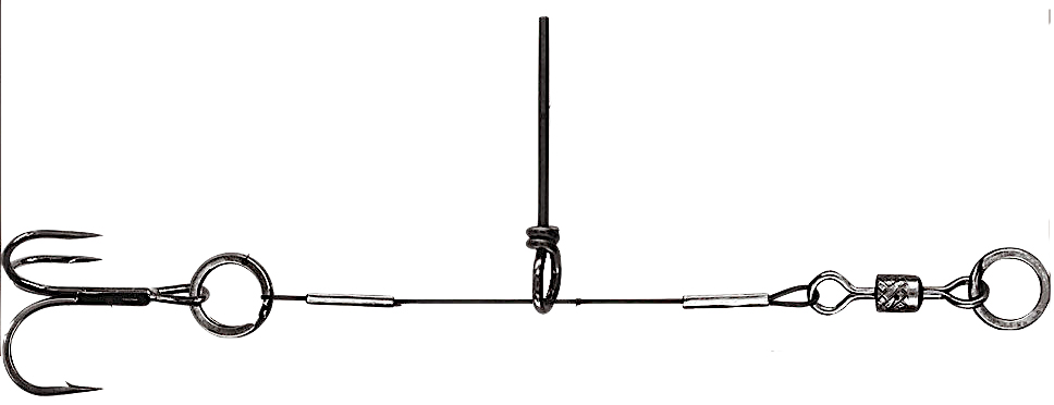 Титановый ассист с тройником Vido дл.10см