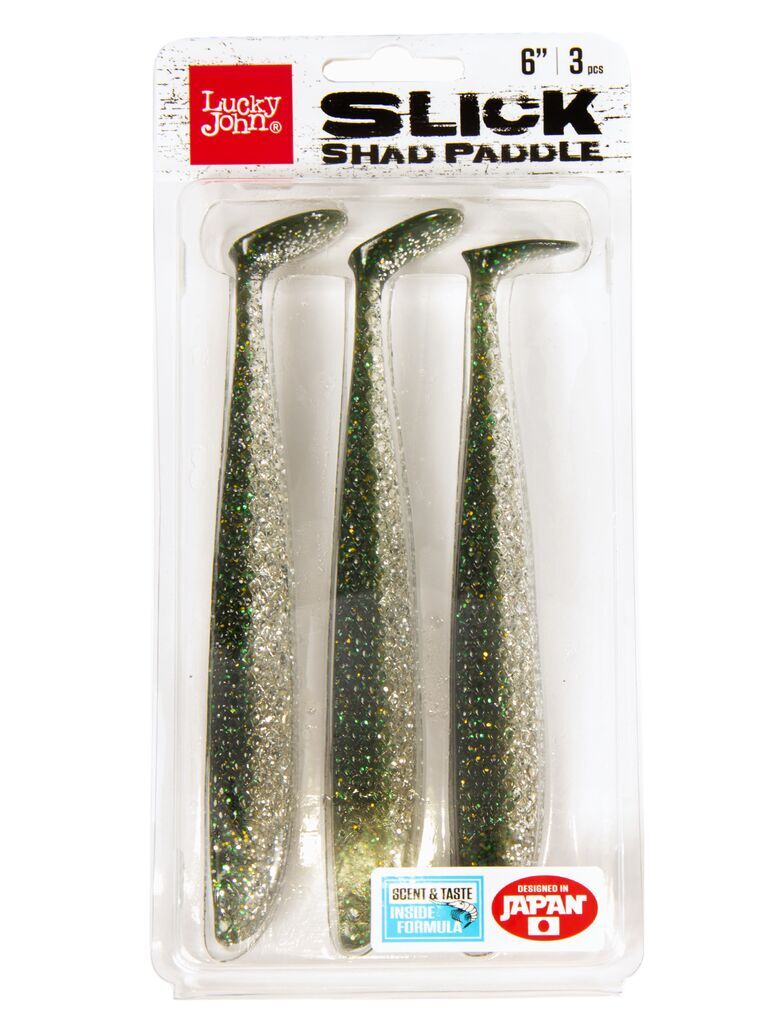 Силиконовая приманка Lucky John 3D Series Slick Shad Paddle 4.5in 11,4см / Z11