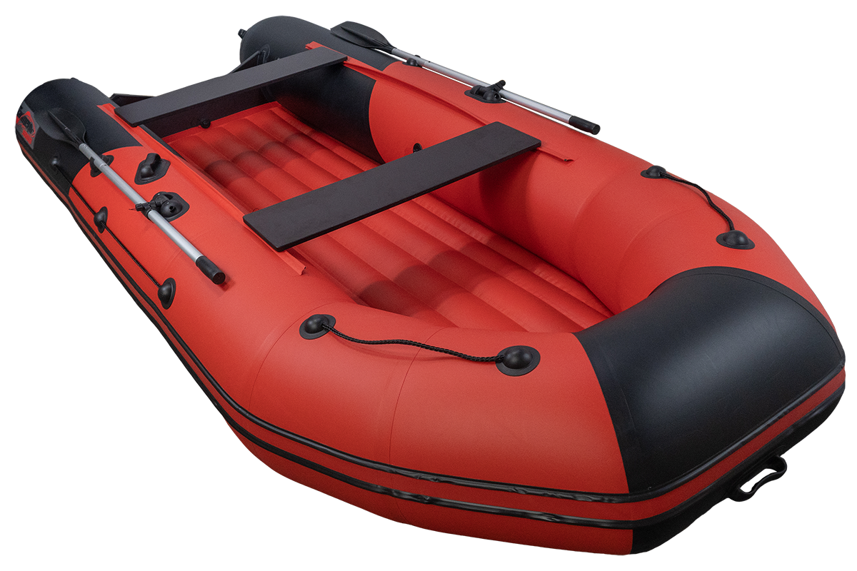 Лодка Таймень NX 3800 НДНД PRO красный/черный