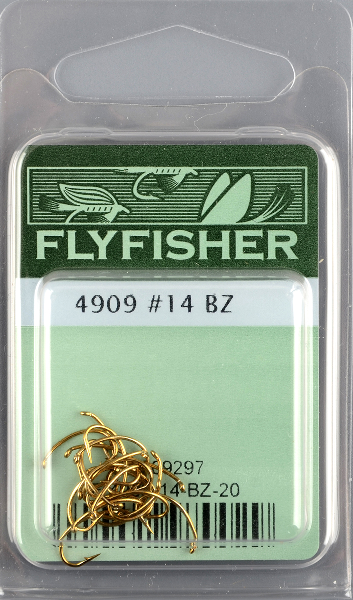 Крючки Flyfisher 4909 #14 BZ