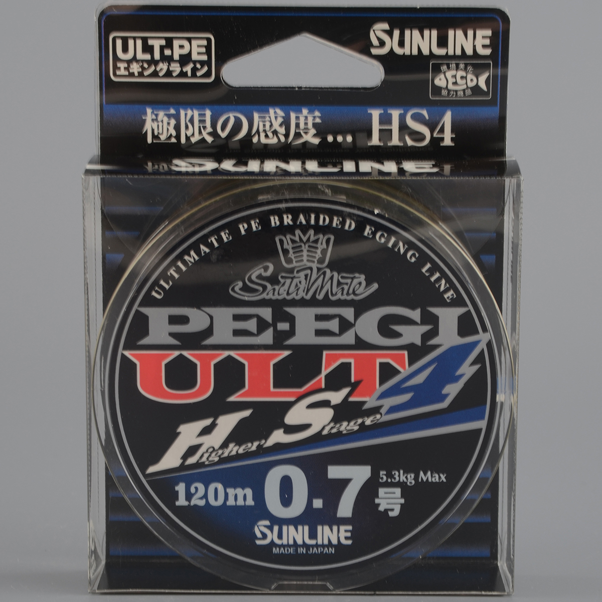 Шнур плетёный Sunline PE EGI ULT HS4 120m #0.7, 5.3kg
