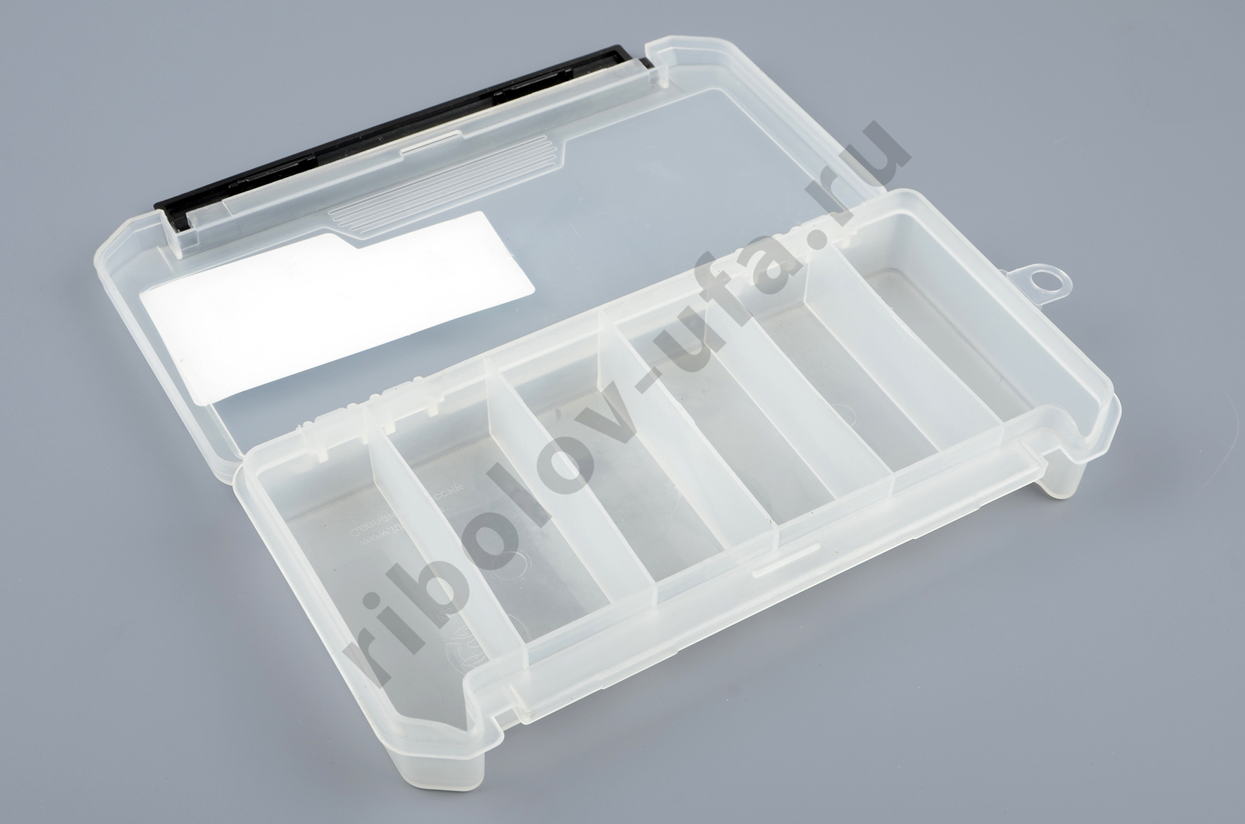 Коробка КДП-1 для приманок 6 отделений 190*100*30мм цв. прозрачная Три Кита