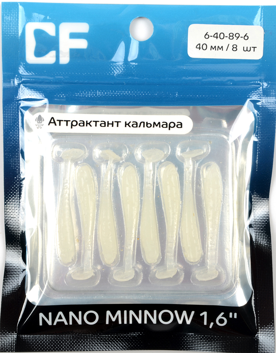 Силиконовая приманка Crazy Fish Nano minnow 1,6in 40мм цв.89 (кальмар)