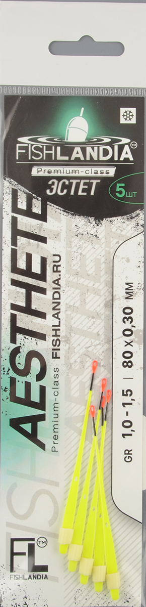 Сторожок Fishlandia лавсановый Эстет Лимон 80*0,30мм 1,0-1,5гр