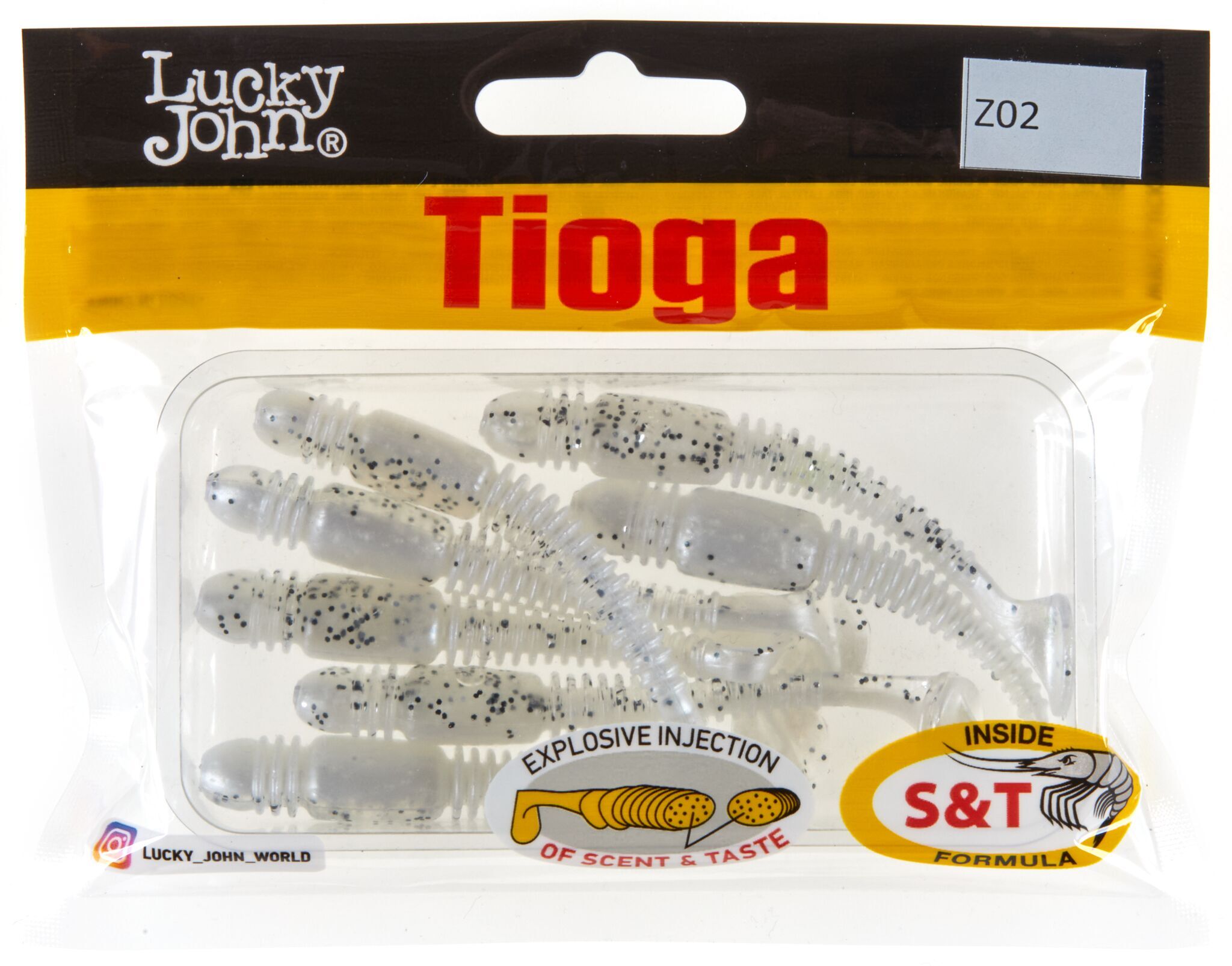 Силиконовая приманка Lucky John Pro Series Tioga 2.9in 7.4см /Z02 (7 шт/уп)