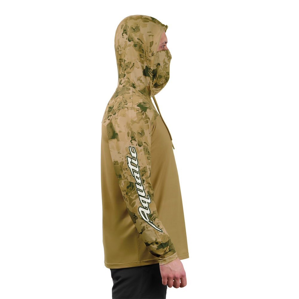 Джерси  Aquatic Дж-10 с капюшоном и баффом р.XXL логотип Sand Camo
