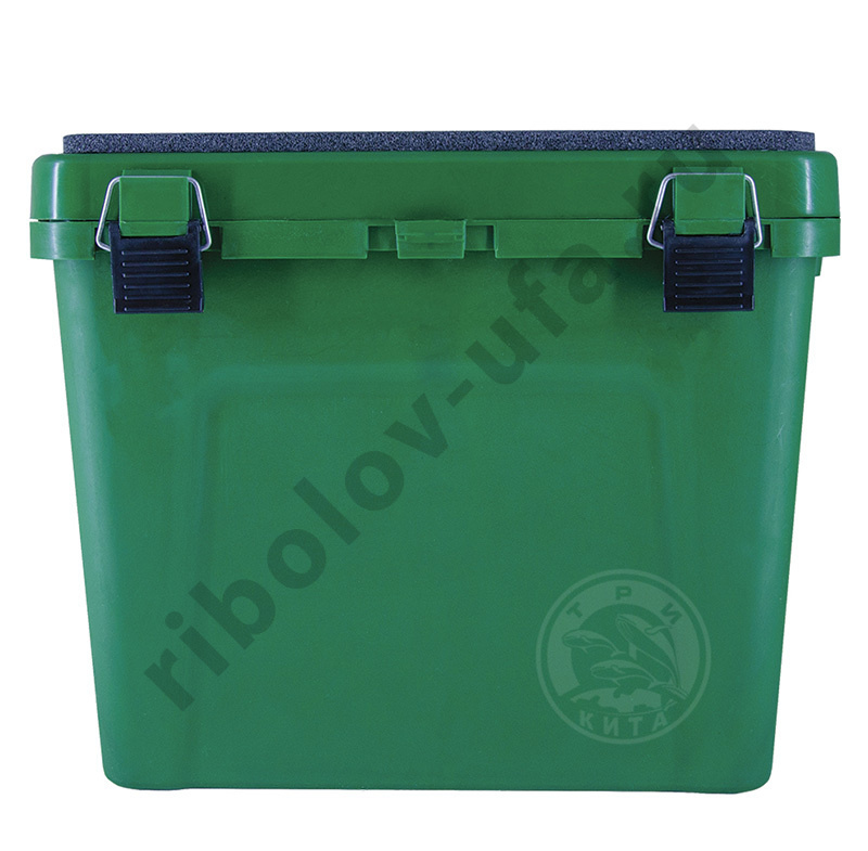 Ящик зимний Три кита 4 отделения для приманок малый 310*360*240 цв.зеленый 