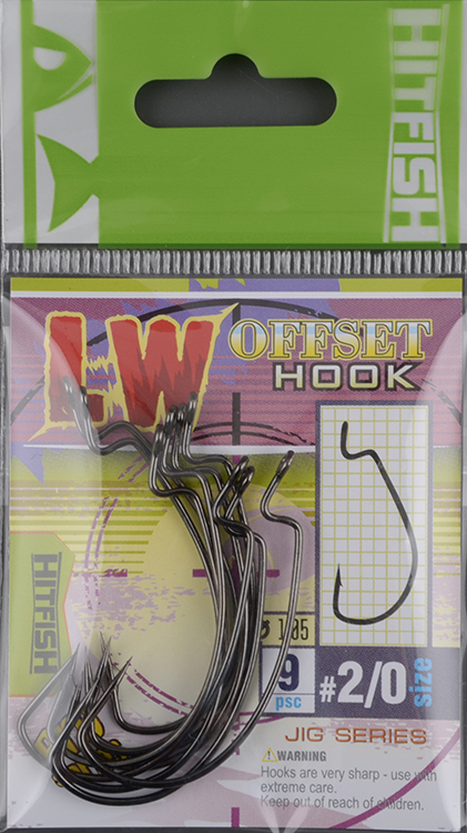 Офсетные крючки Hitfish LW offset hook 2/0