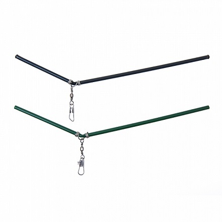 Антизакручиватель Три кита изогнутый зеленый 15 см