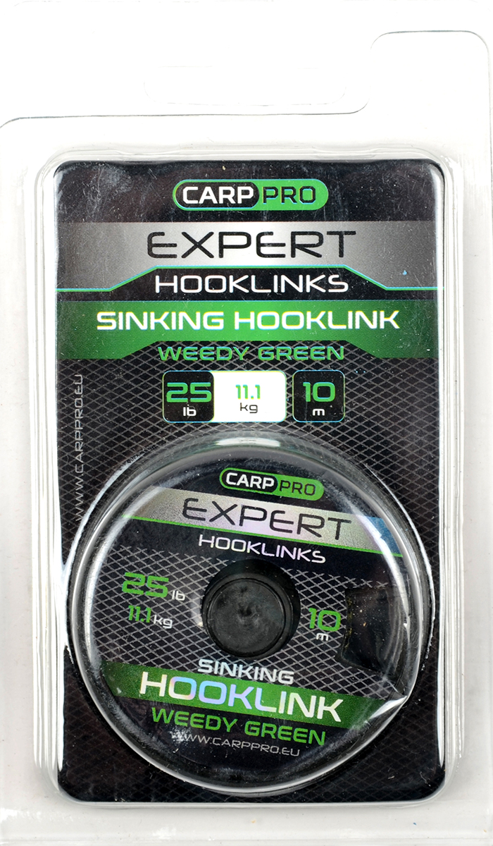 Поводковый материал Carp Pro без оболочки Sinking зеленый 25lb 10м