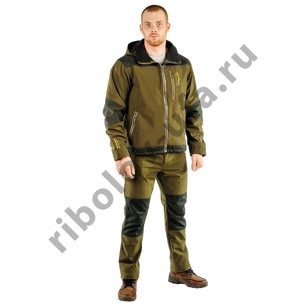 Костюм Aquatic демисезонный К-03Х (soft shell, хаки) р. 50-52
