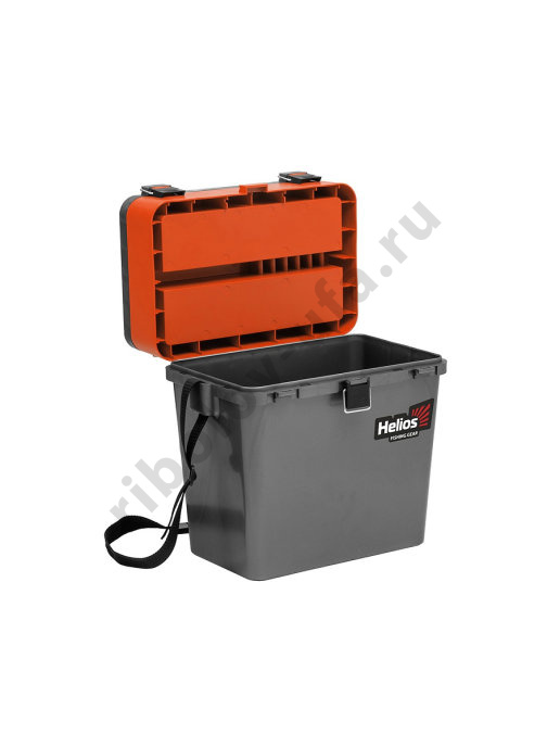 Ящик зимний Helios серый/оранжевый