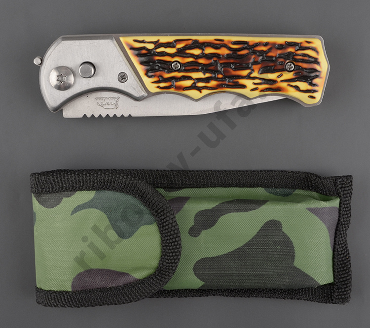 Нож No name складной большой ручка кость