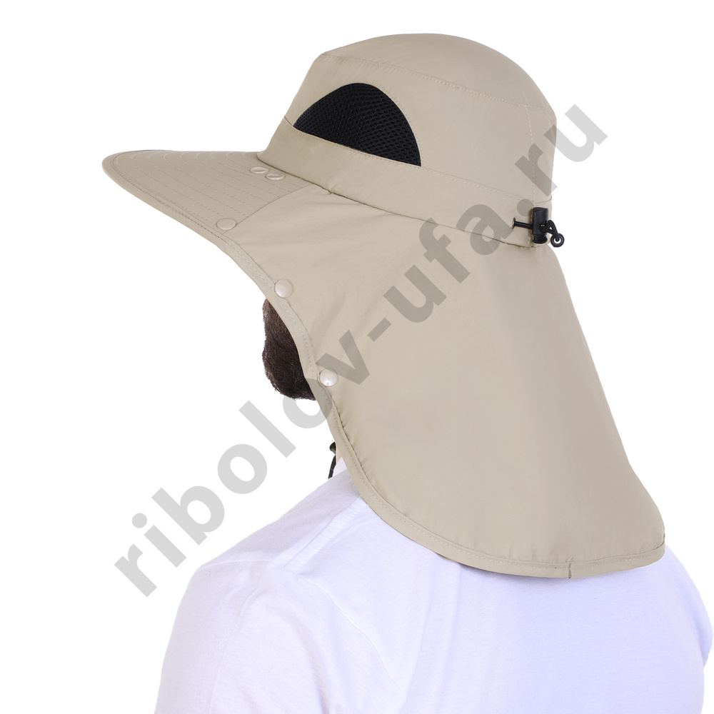 Панама Aquatic с защитой лица и шеи КА-16Б (цвет: бежевый; UPF50+)