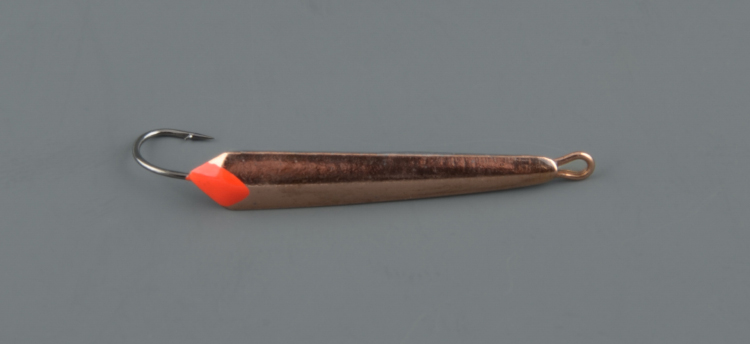 Блесна зимняя Пирс Лонг средний 1,2 гр., медь, с 1-м крючком