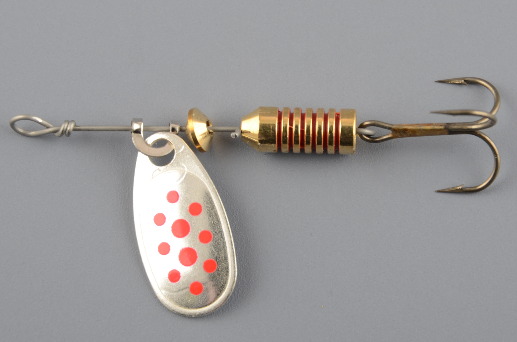 Блесна Mepps Comet Decoree № 00, серебро/красный (1,5гр)