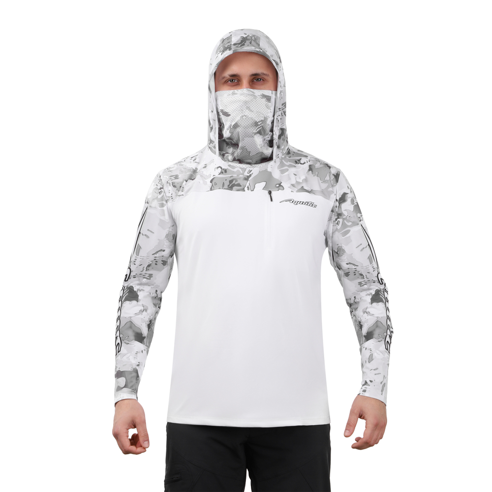 Джерси  Aquatic Дж-08 с капюшоном и баффом р.XXL логотип White Camo