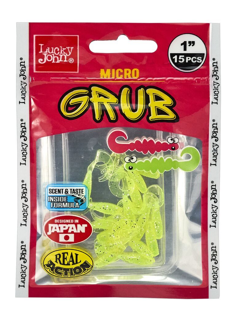Силиконовая приманка Lucky John Pro Series Micro Grub 1.0in 2.5см /071