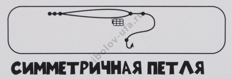 Монтаж фидерный Лиман Симметричная петля с поводком 