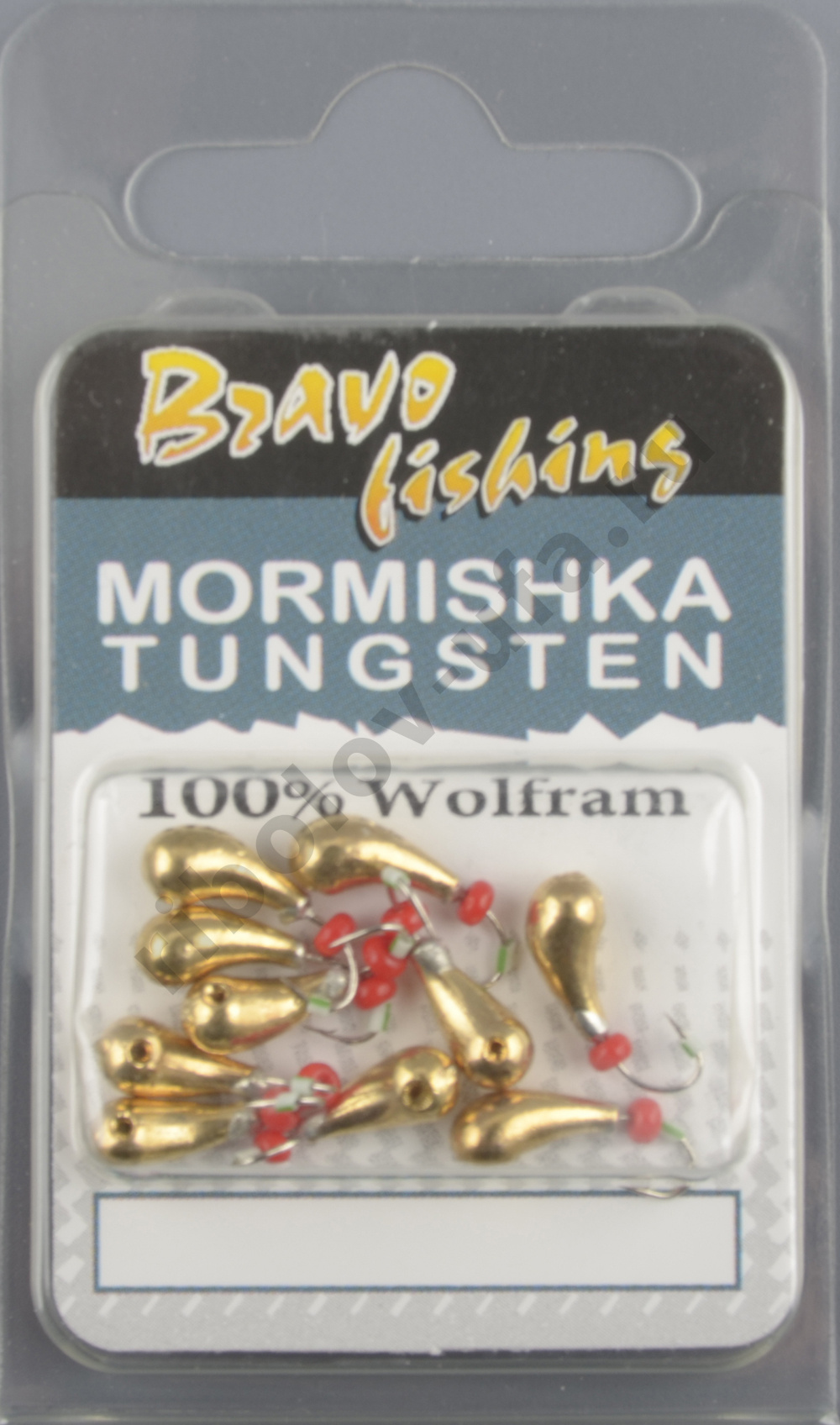 Мормышка вольфрам Bravo Fishing Чесночинка с отверстием, 4.0 мм 1.15 гр Go