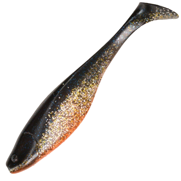 Силиконовая приманка Narval Commander Shad 18cm #034-Black Prince (3шт/уп)