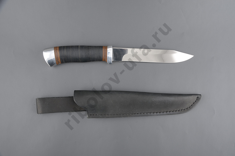 Нож Разведчик 2 , рукоять: кожа наборная