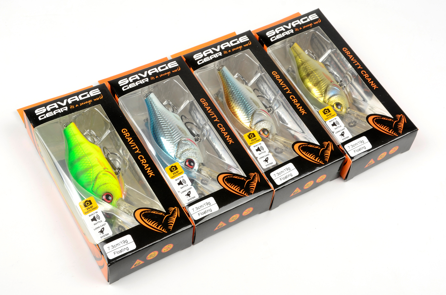 Воблер Savage Gear 3D Gravity Crank MR 7.3, firetiger