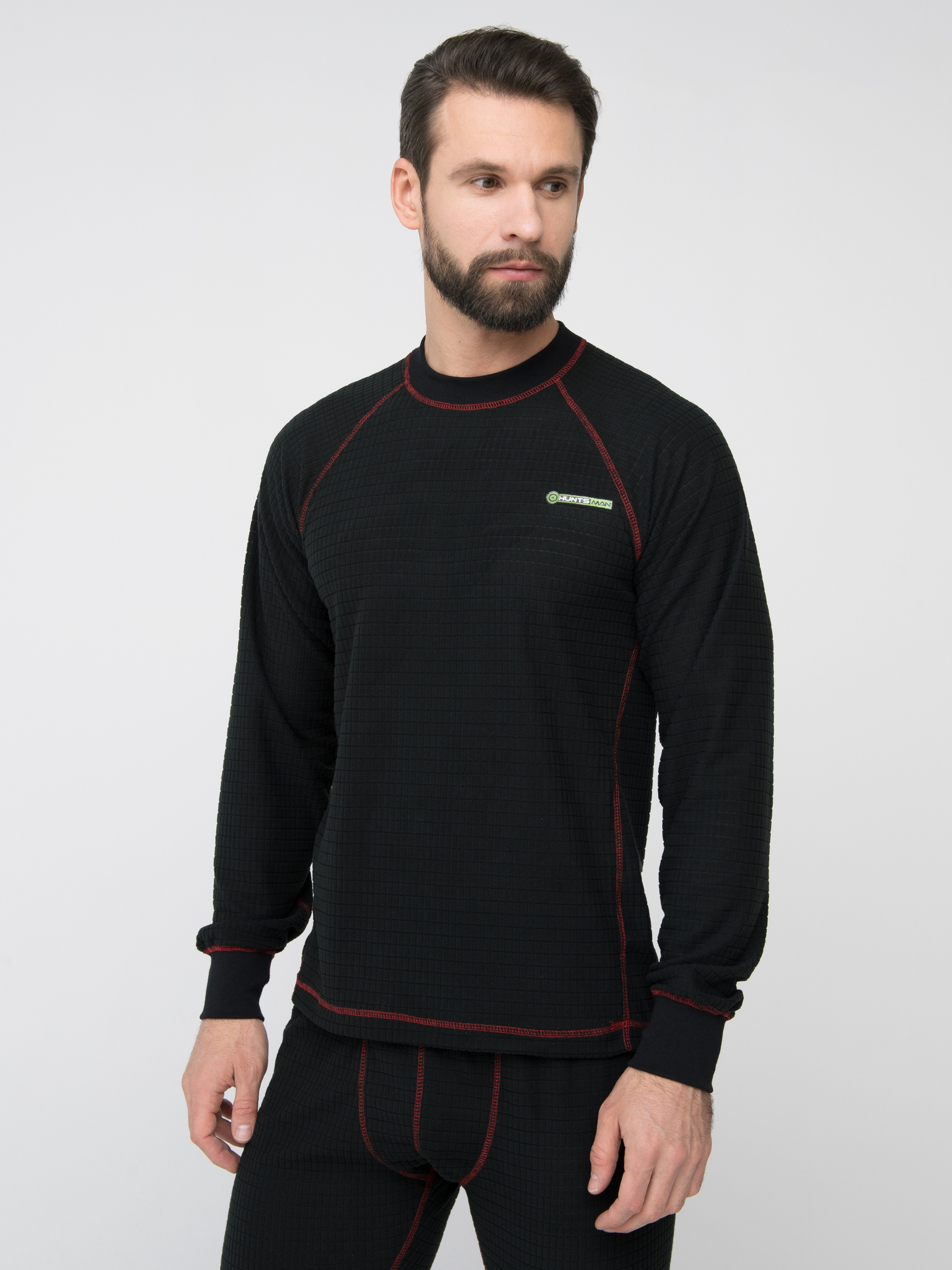 Термобелье Huntsman Thermoline цв.Черный, ткань Флис Фактурный р. 56-58 рост 2XL