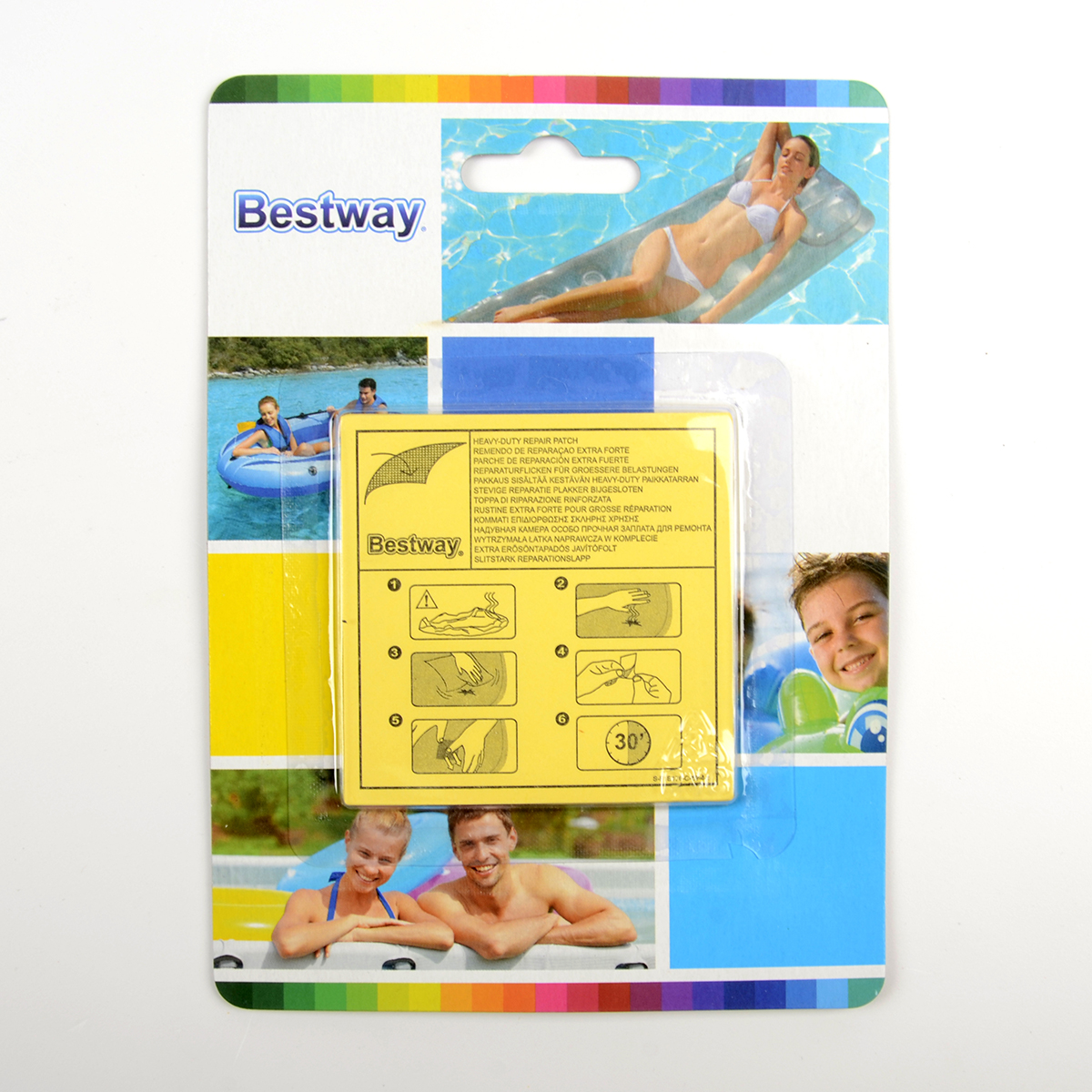 Ремкомплект BestWay из 10 самоклеящихся заплаток 6,5*6,5 см (62068 BW)