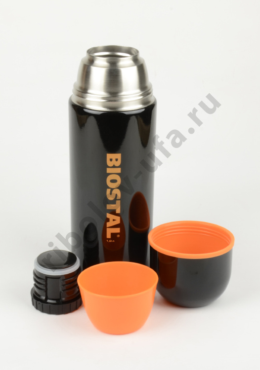 Термос Biostal-СПОРТ черный узк.горло 1л (NBP-1000C)