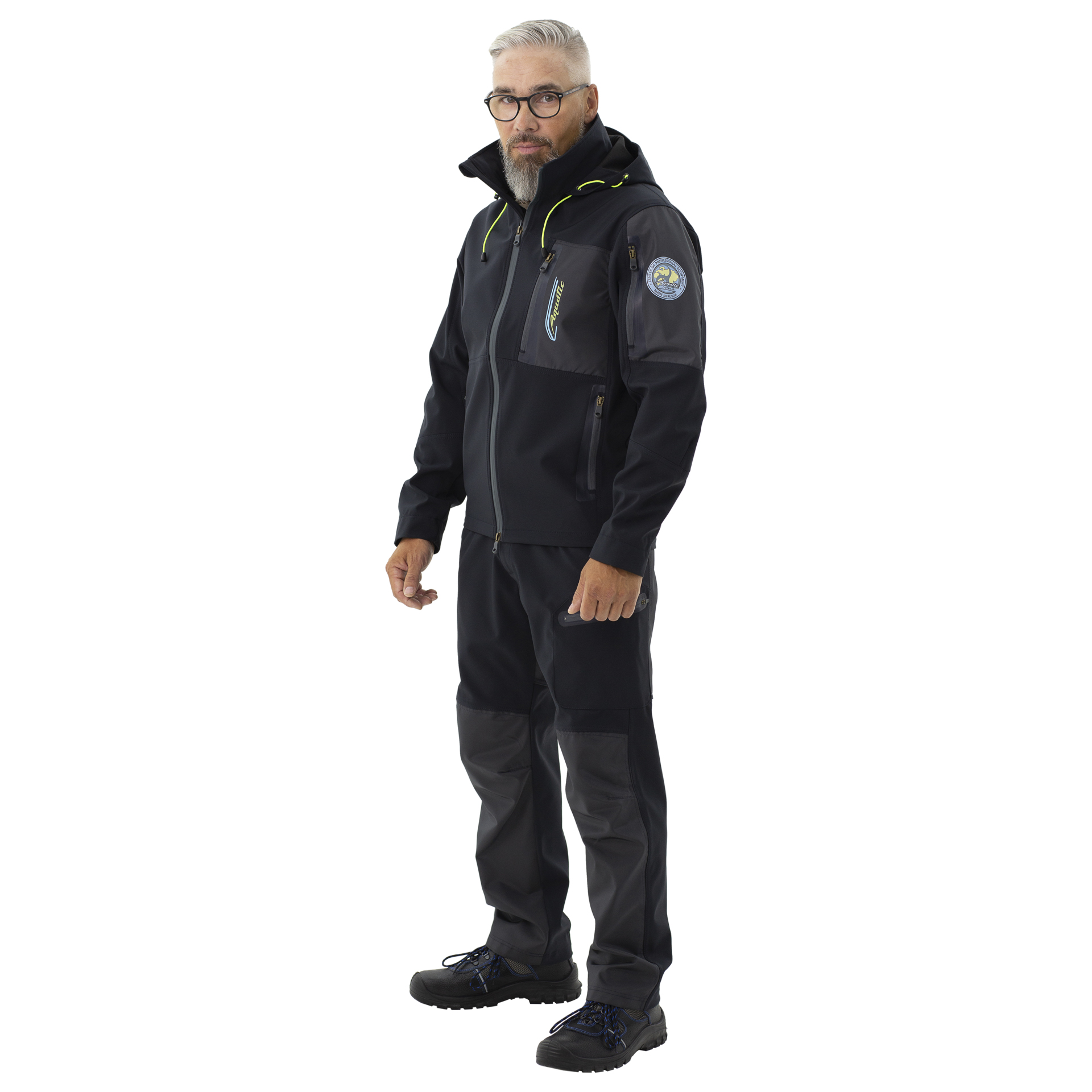 Костюм Aquatic демисезонный К-16С от дождя (цвет синий, ткань soft shell) р. 52-54