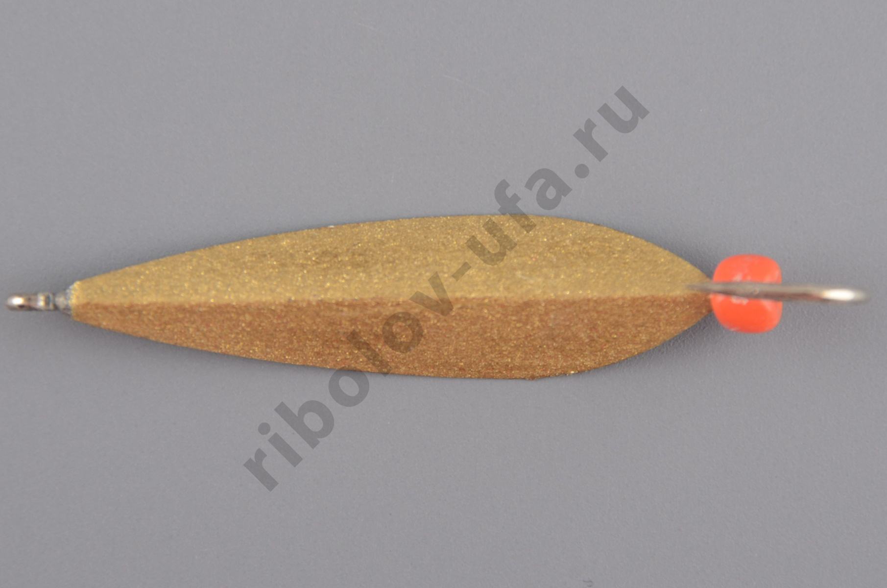 Блесна Курганская №02 с 1-м крючком, 35мм цв. золото