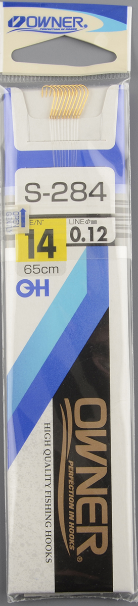 Крючок с поводком Owner S-284 №14 (50284) 0,12