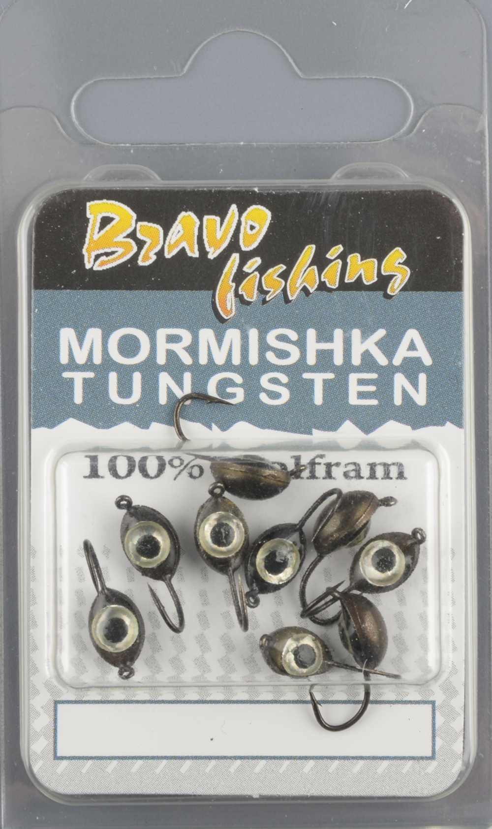 Мормышка вольфрам Bravo Fishing Плавунец с ушком, с 3D глазком 4.0 мм 0.90 гр Bn