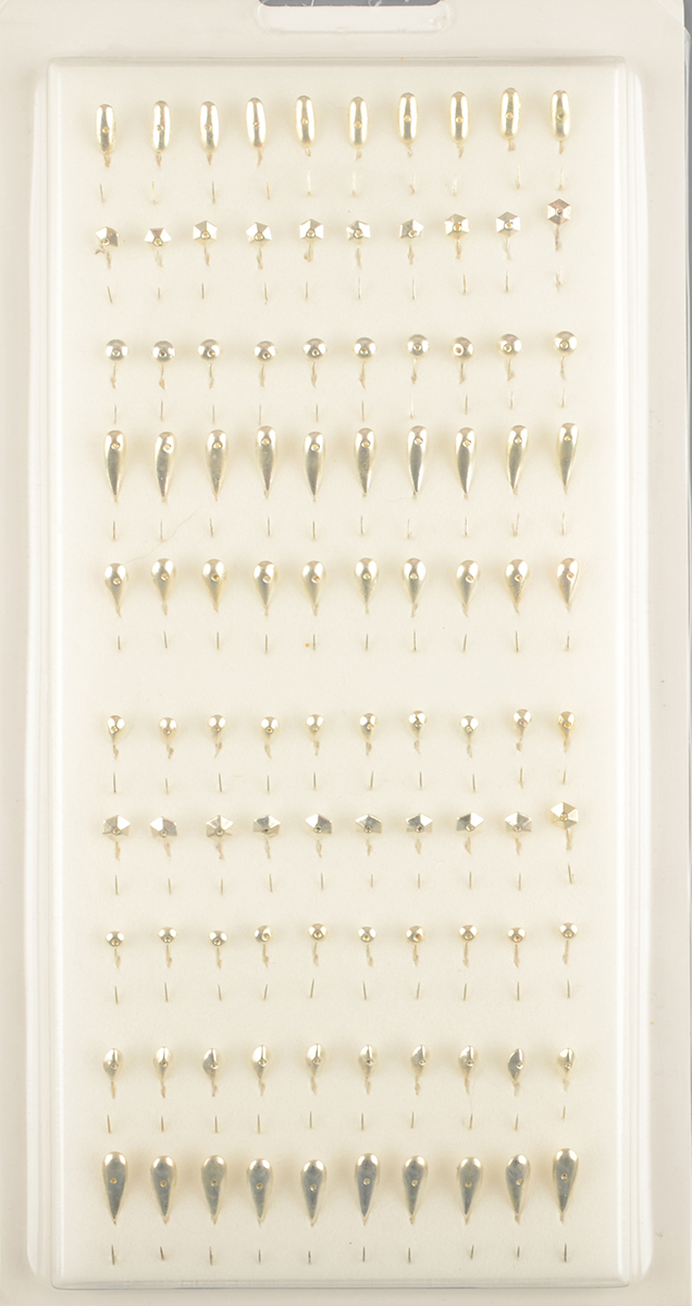 Набор мормышек РВС тип 2 SG гальваника (уп.100шт)