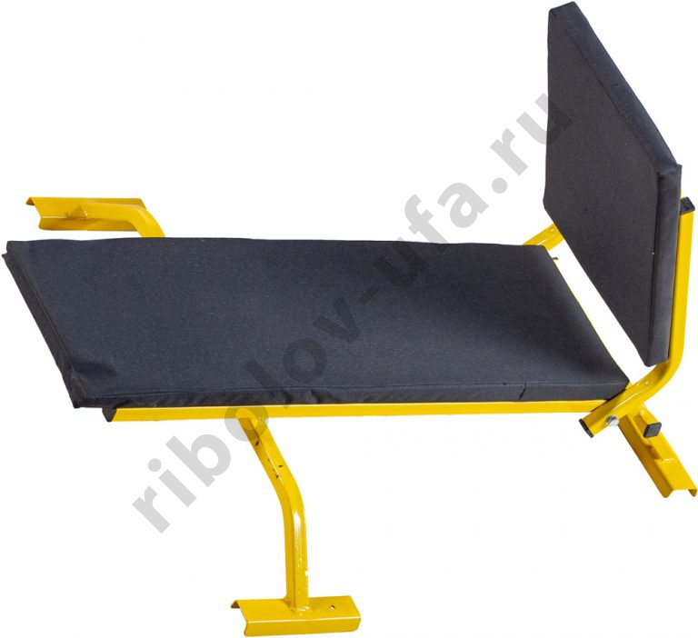 Сиденье продольное со складной спинкой и мягкой сидушкой (в комп.входит крепления к обвязке саней)