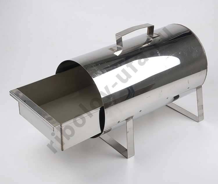 Жаровня цилиндрическая, сталь нержавеющая 430*250мм,  d-210мм, t-0.8мм (Аша)